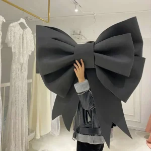 Christmas Decorations DIY Giant Bow Wall Hanging Pendant Ornaments Sponge Paper 3Mm Material Pack Restaurant Shop Wedding Home Decor 231115 1011