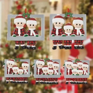 Pendant DIY Ornament Personal Family Christmas Tree Decorations Frame Personalized For Home Navidad Hanging New Year Fy4836 1108 Ized 0613