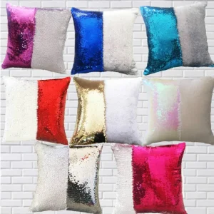 Mermaid Sequins Pillow Case Cushion New Sublimation Magic Sequins Blank Pillow Cases Hot Transfer Printing DIY Personalized Gift FY7441 s