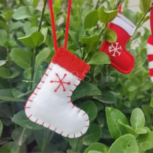 Christmas Tree DIY Felt Hanging Decoration Xmas Stockings Walking Stick Love Shaped Decor Pendant Festival Party Ornament DD459